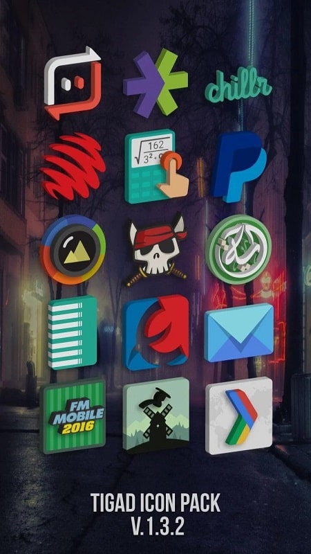 Tigad Pro Icon Pack Ảnh chụp màn hình 2