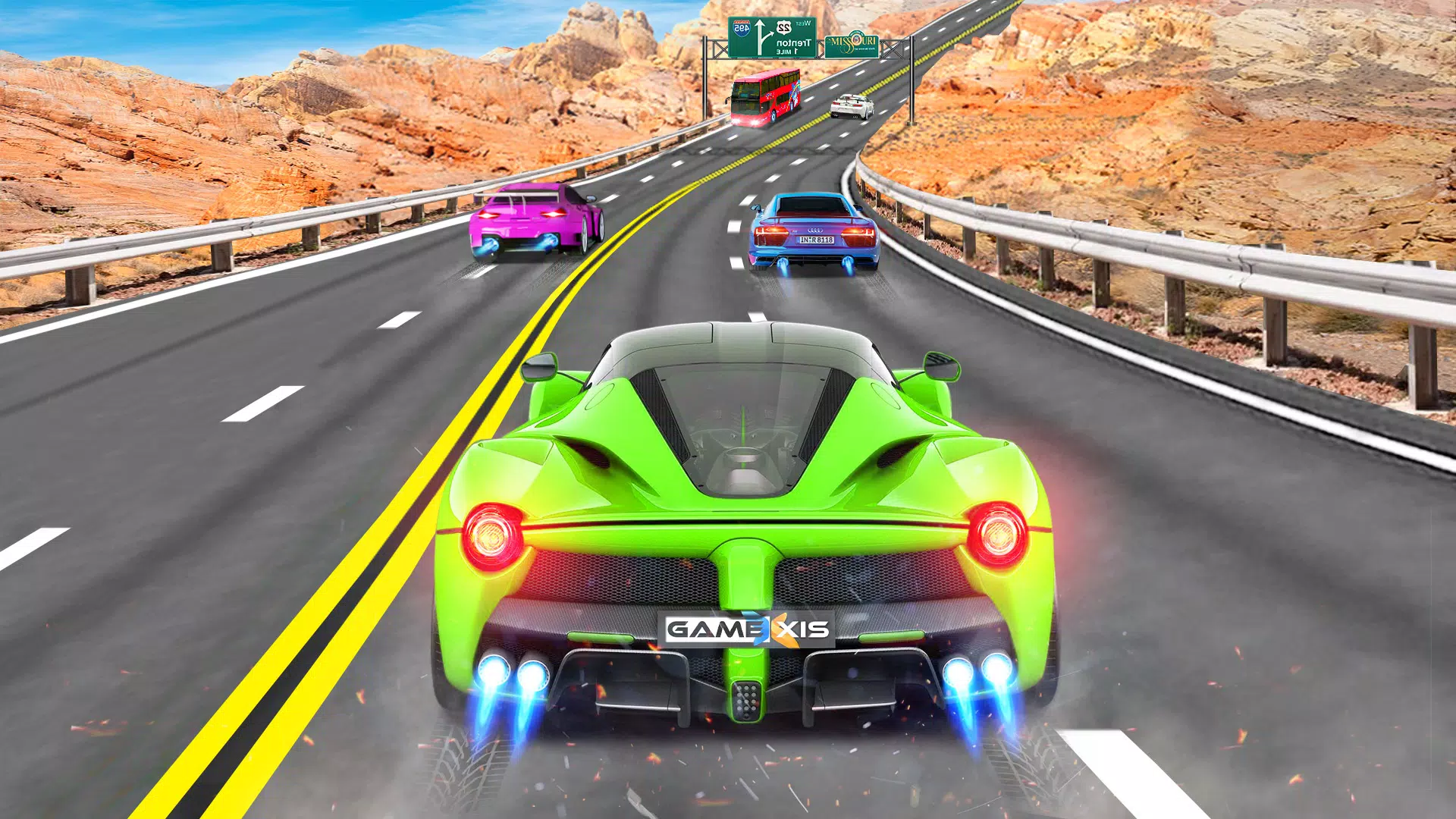 Real Highway Car Racing Game スクリーンショット 0