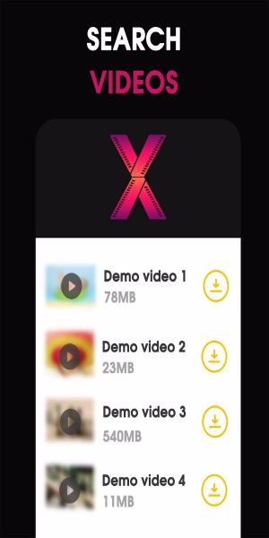 X Sexy Video Downloader Schermafbeelding 1