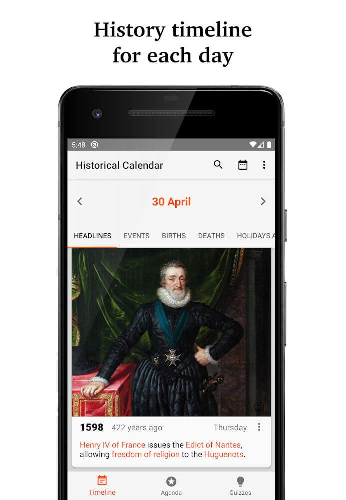 Historical Calendar Mod স্ক্রিনশট 0