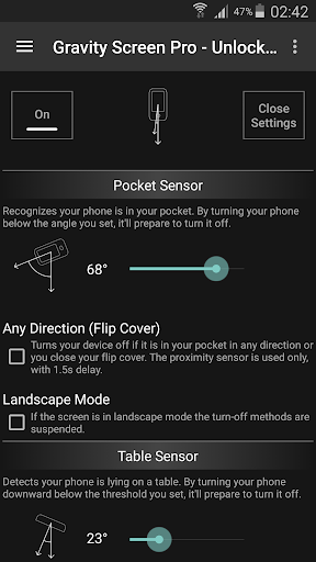 Gravity Screen - On/Off ဖန်သားပြင်ဓာတ်ပုံ 0