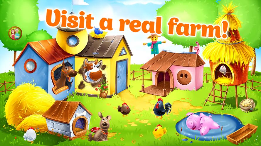 Granja de animales para niños Captura de pantalla 0