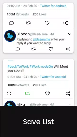 Fake Tweet-Post Creator Capture d'écran 3