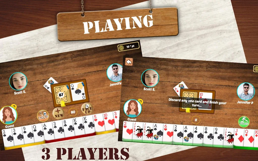 Indian Rummy: Play Original Circle Free Card Game Ekran Görüntüsü 1