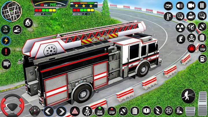 Firefighter: Fire Truck games स्क्रीनशॉट 2