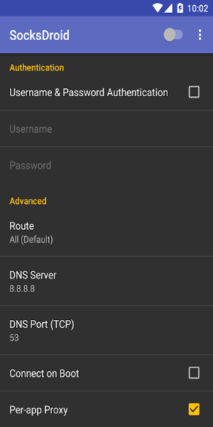 SocksDroid應用截圖第1張