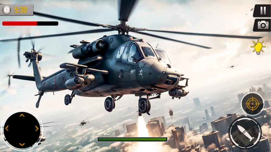 Gunship Battle Offline Game Скриншот 3