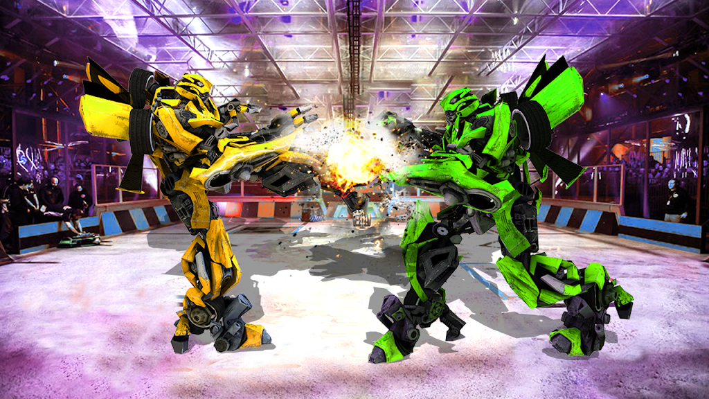 Futuristic Robot City Fighting 3D Game स्क्रीनशॉट 0