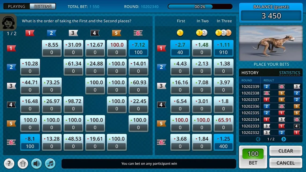 Dogs3D Races Betting Screenshot 0