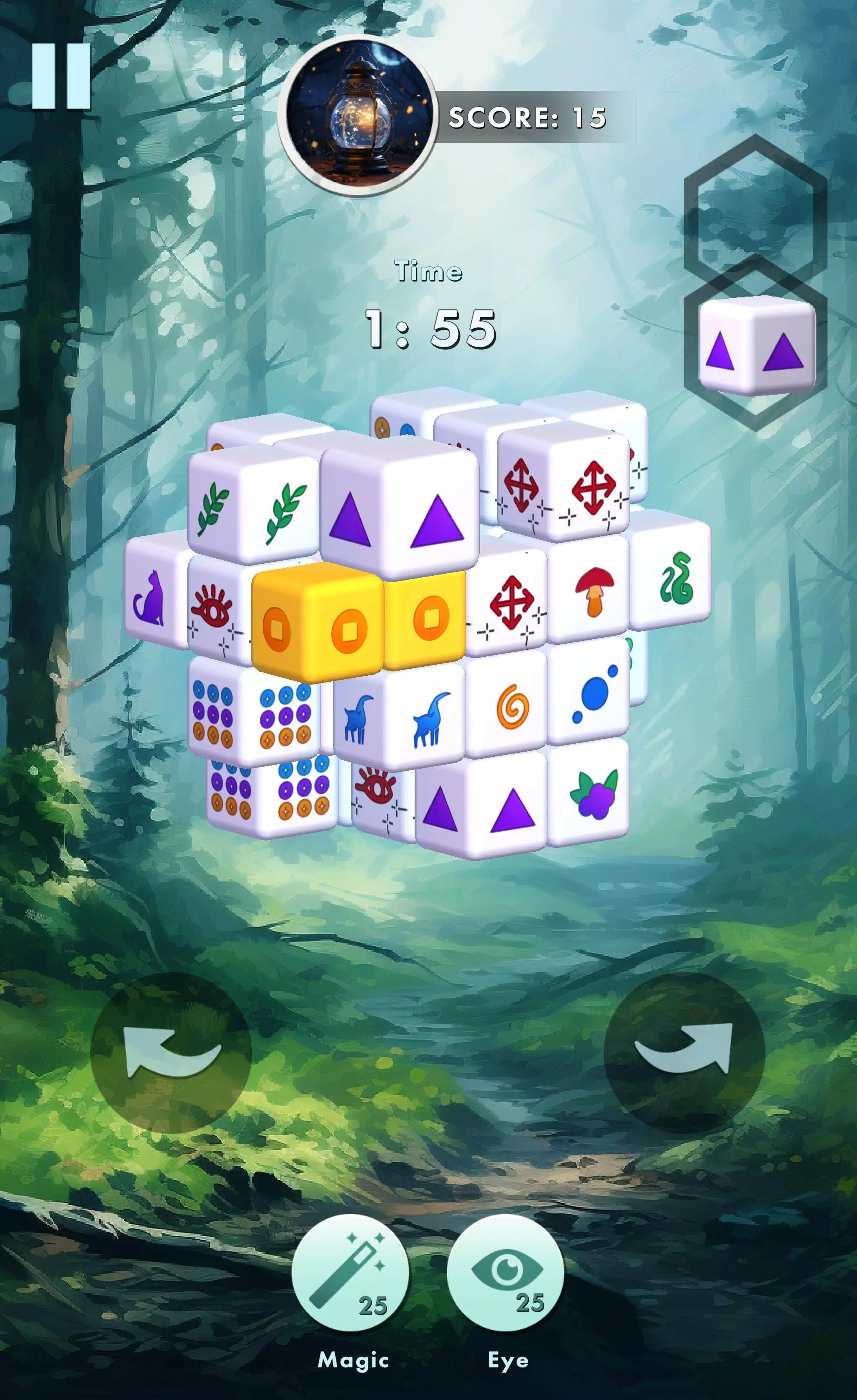 Schermata Mystic Mahjong tile match 0