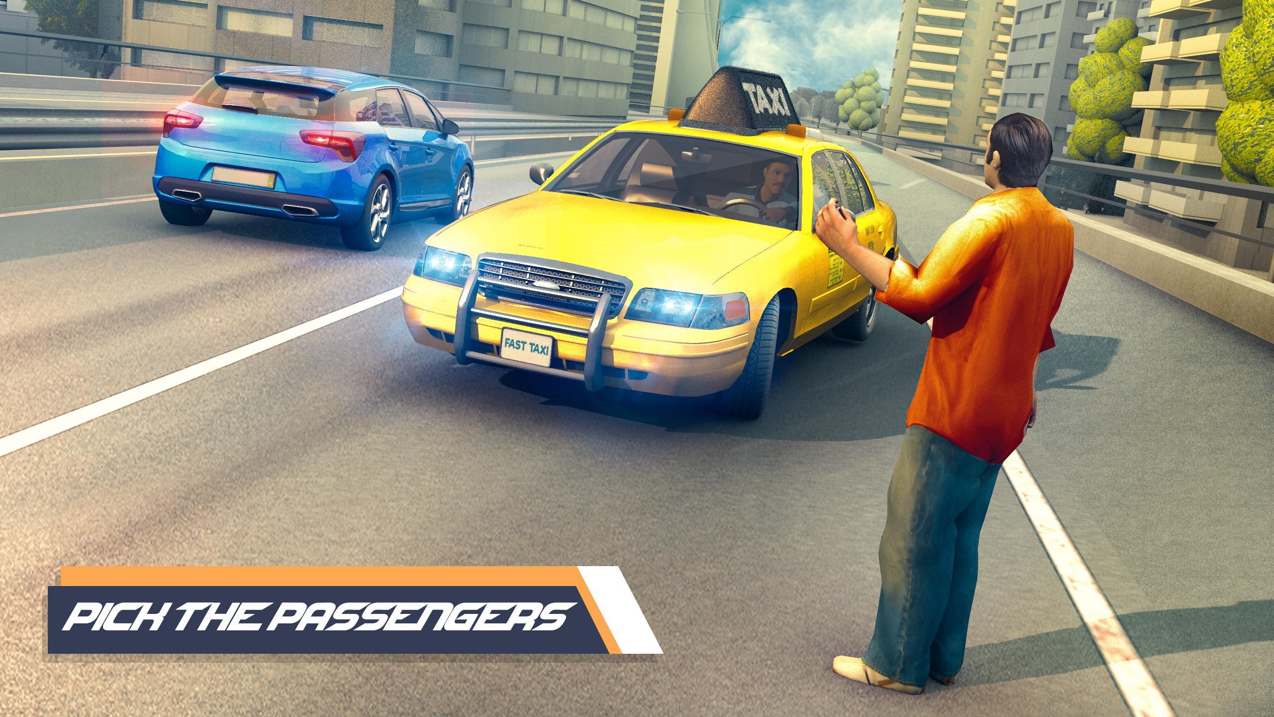 US City Taxi Games - Car Games Schermafbeelding 0