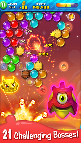 Bubble Bust! - Popping Planets Mod Скриншот 1