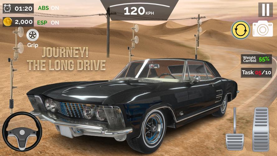 Long Road Trip Games Car Drive Capture d'écran 1