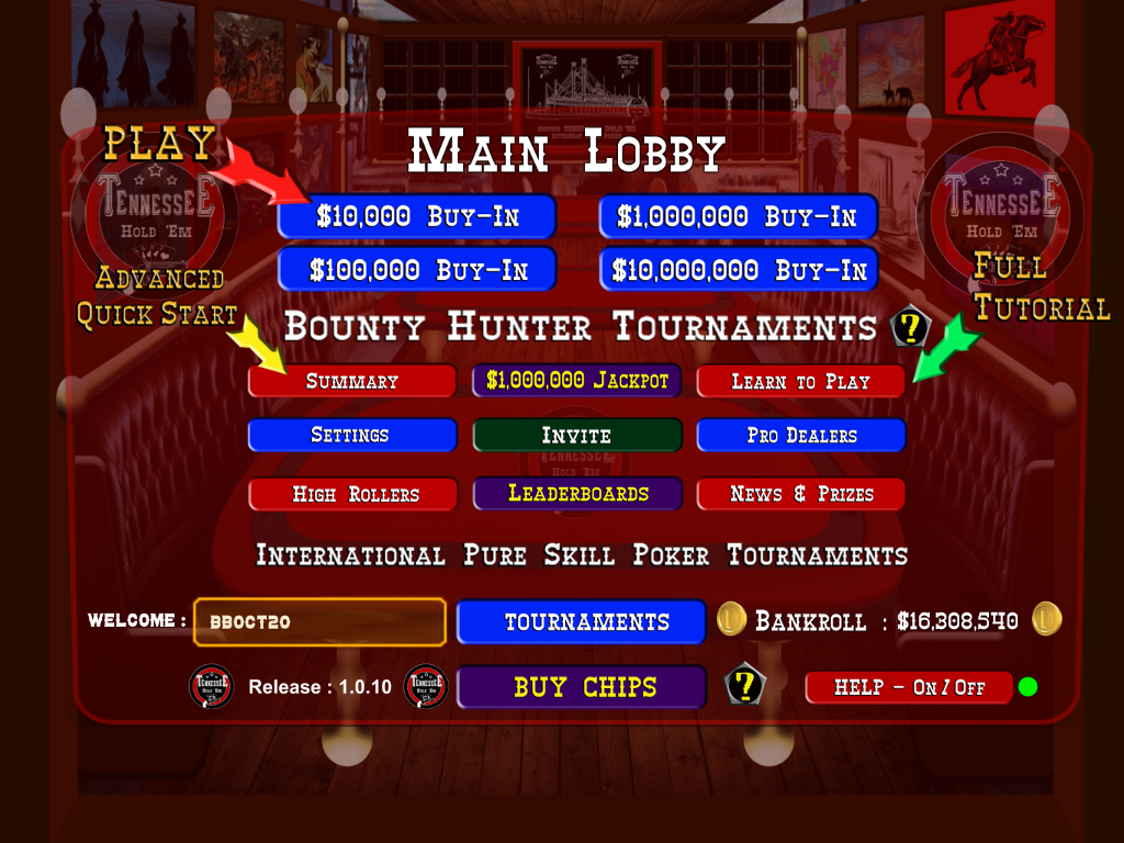 TENNESSEE HOLD 'EM - Skill Poker Tournaments স্ক্রিনশট 3