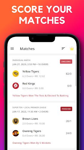 CricScorer-Cricket Scoring App স্ক্রিনশট 0