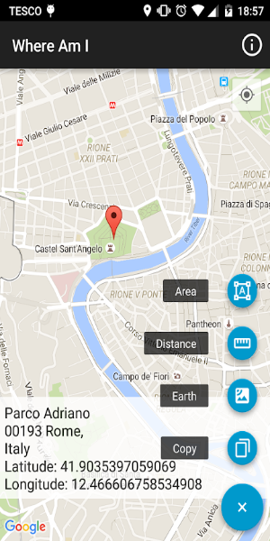 Where Am I - Location and address finder. Captura de pantalla 1