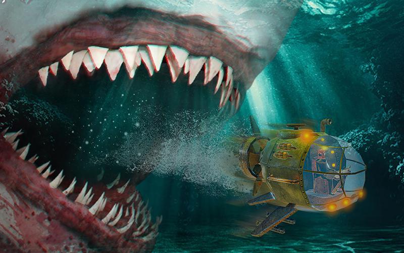 Schermata Megalodon shark fish eater 0