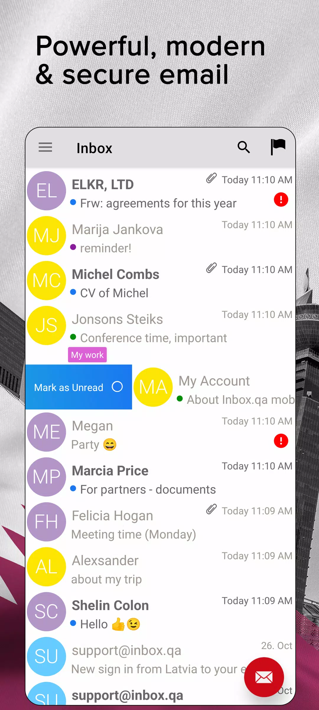 Inbox.qa email Schermafbeelding 0