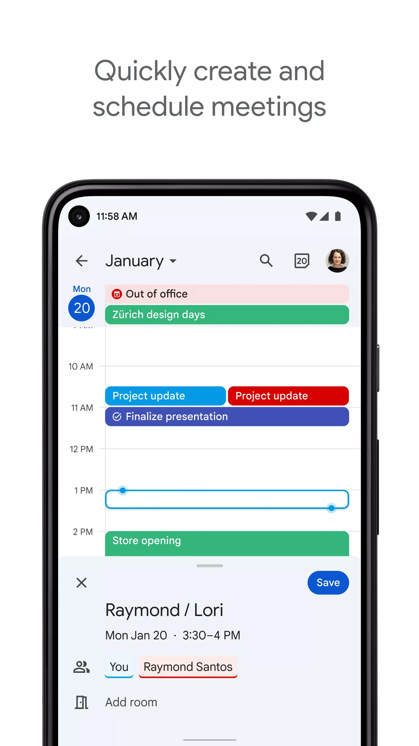 Google Calendar Screenshot 1