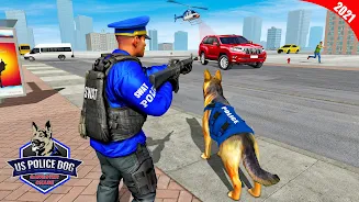 US Police Dog Crime Chase Game應用截圖第2張