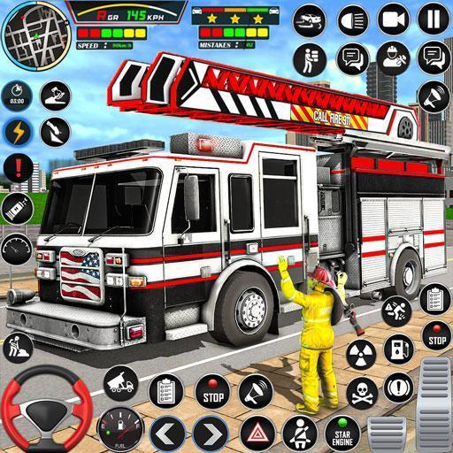 Firefighter: FireTruck Games স্ক্রিনশট 0