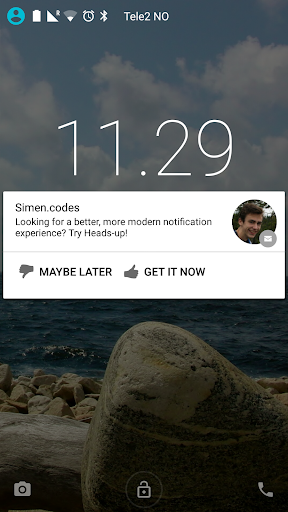 Heads-up Notifications ภาพหน้าจอ 0