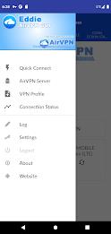 AirVPN Eddie Client GUI スクリーンショット 1