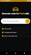 Ford radio code generator Ekran Görüntüsü 0