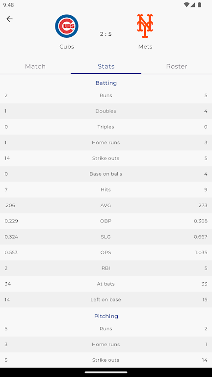 MLB Scores ภาพหน้าจอ 2