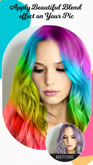 Hair Color Changer Editor Ekran Görüntüsü 3