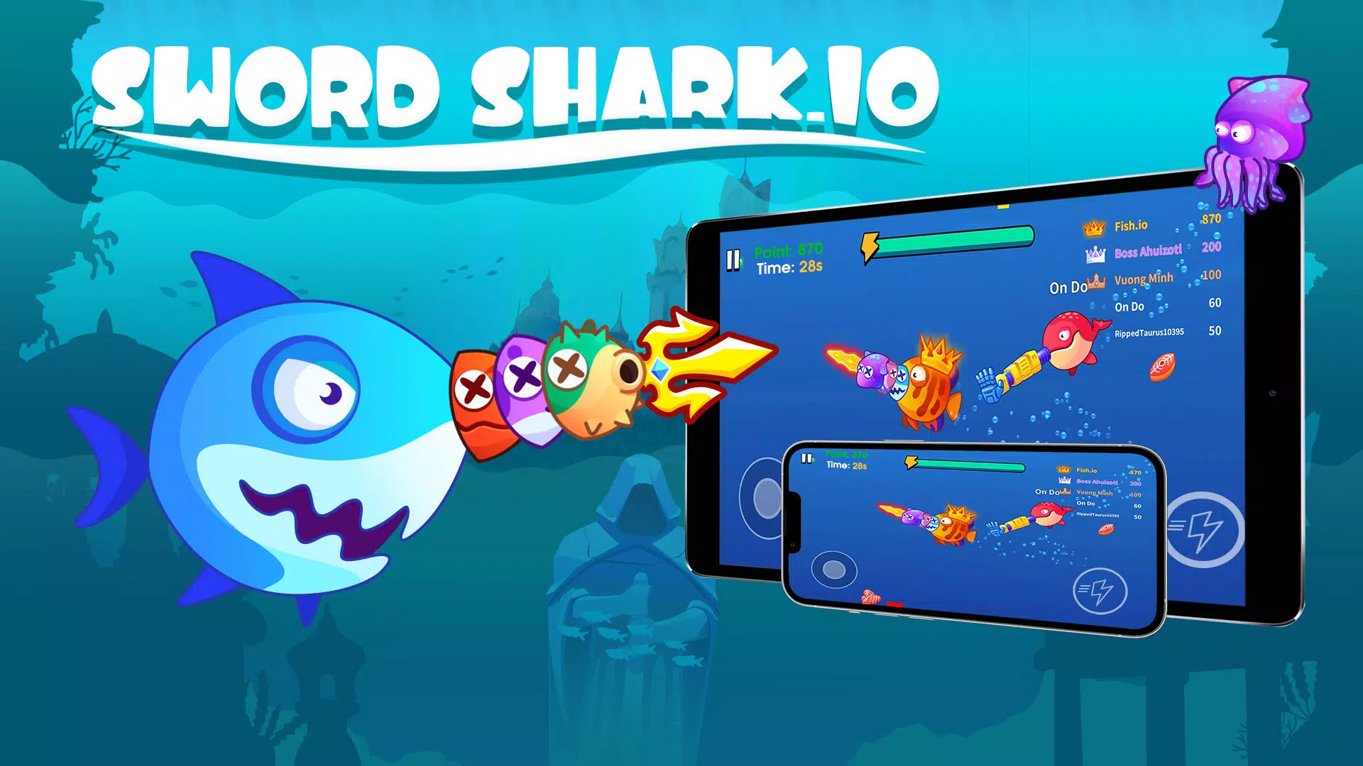 Sword Shark.io স্ক্রিনশট 0