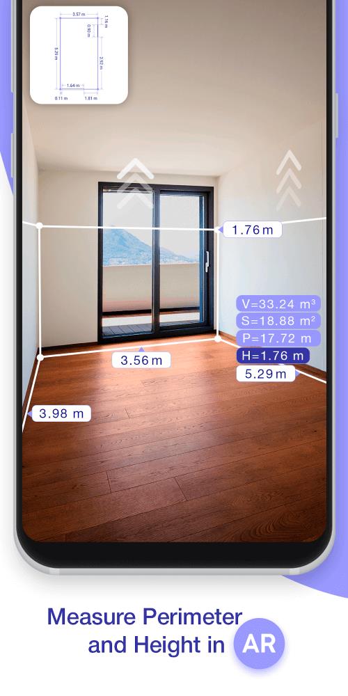 RA Plan 3D: Fita casa medidas Captura de tela 0