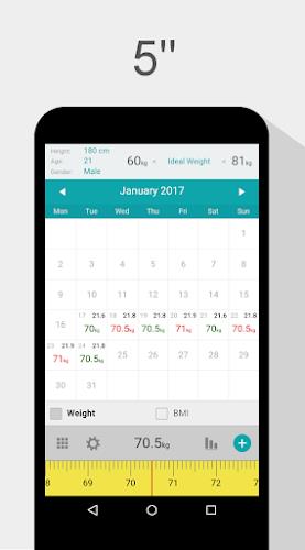 Weight Calendar স্ক্রিনশট 0