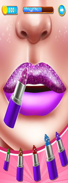 Lip Art Games: Lipstick Makeup ภาพหน้าจอ 0