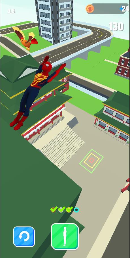 Superhero Flip Jump: Sky Fly ภาพหน้าจอ 2