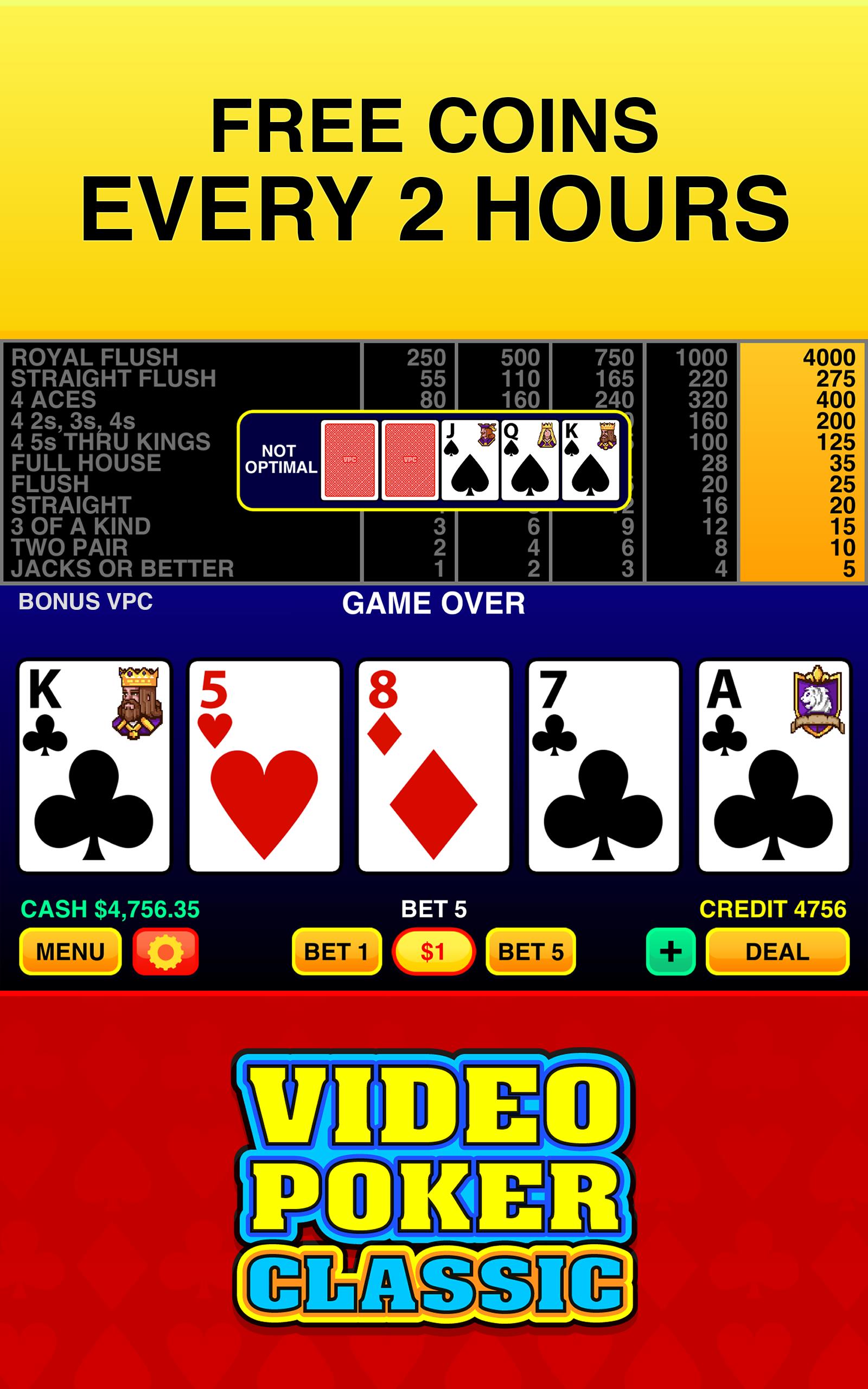 Video Poker Classic ® ဖန်သားပြင်ဓာတ်ပုံ 3