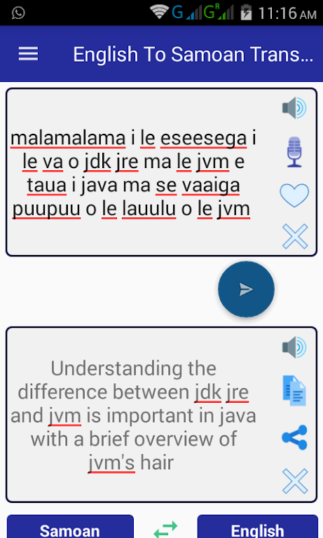 English Samoan Translator Ảnh chụp màn hình 1