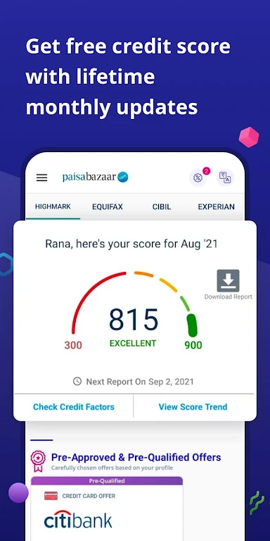 CreditScore, CreditCard, Loans Captura de tela 1
