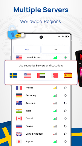 Sweden VPN: Get Sweden IP Captura de pantalla 1