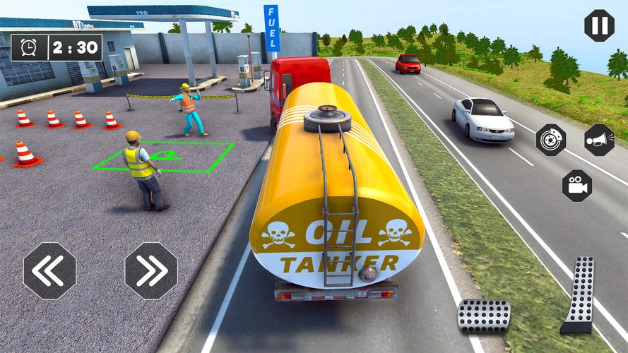 US Oil Tanker Truck Games Sim Captura de pantalla 0