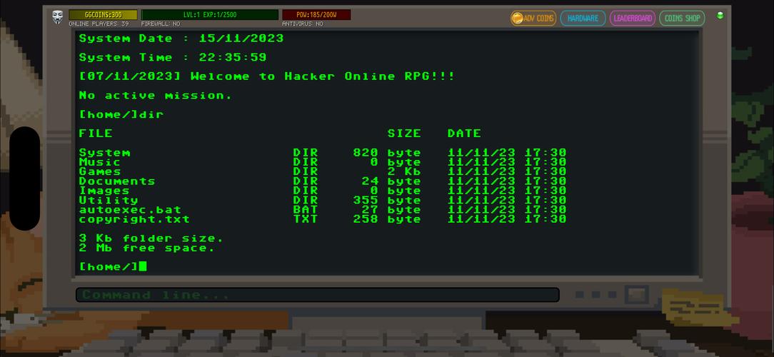 Hacker Online RPG应用截图第2张