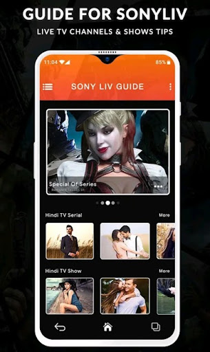 SonyLiv - Live TV Shows, Cricket & Movies Guide Ekran Görüntüsü 1