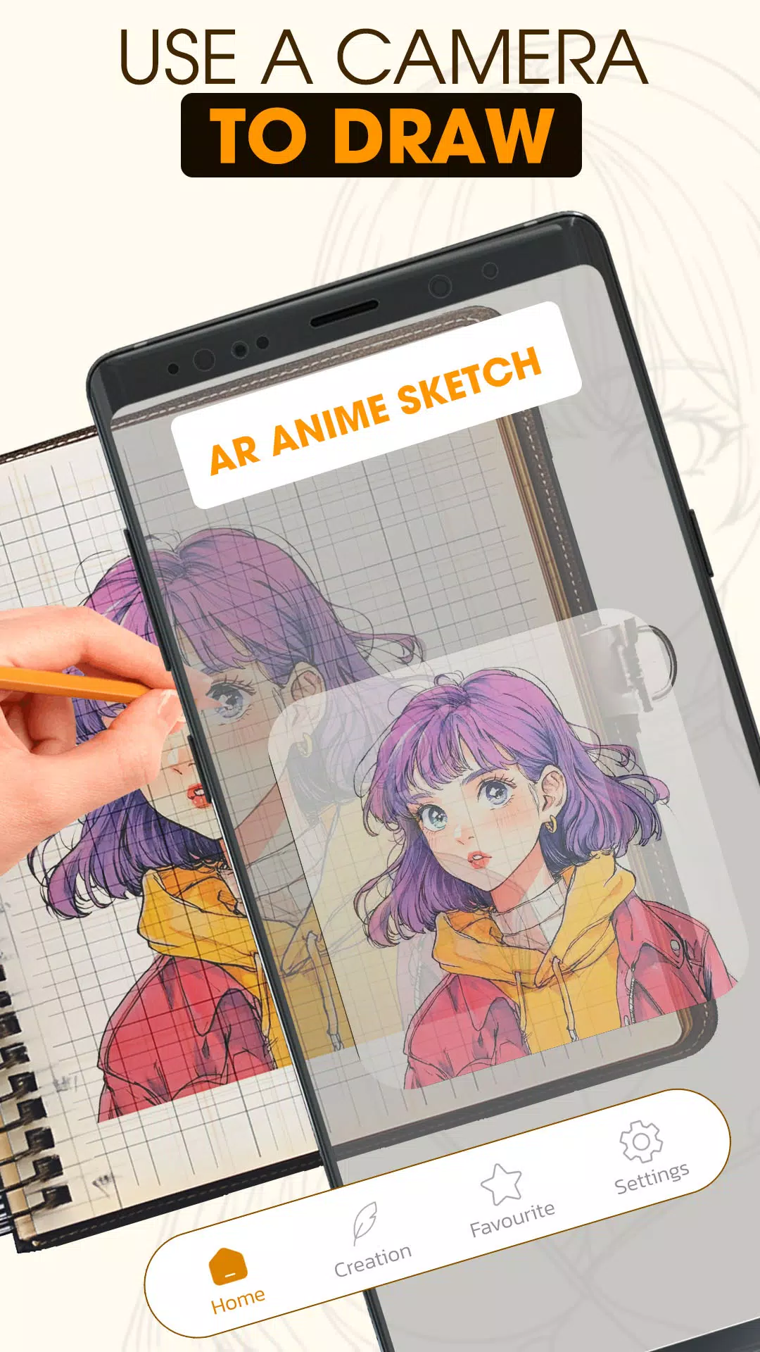 AR Anime Sketch: Trace & Draw ภาพหน้าจอ 1