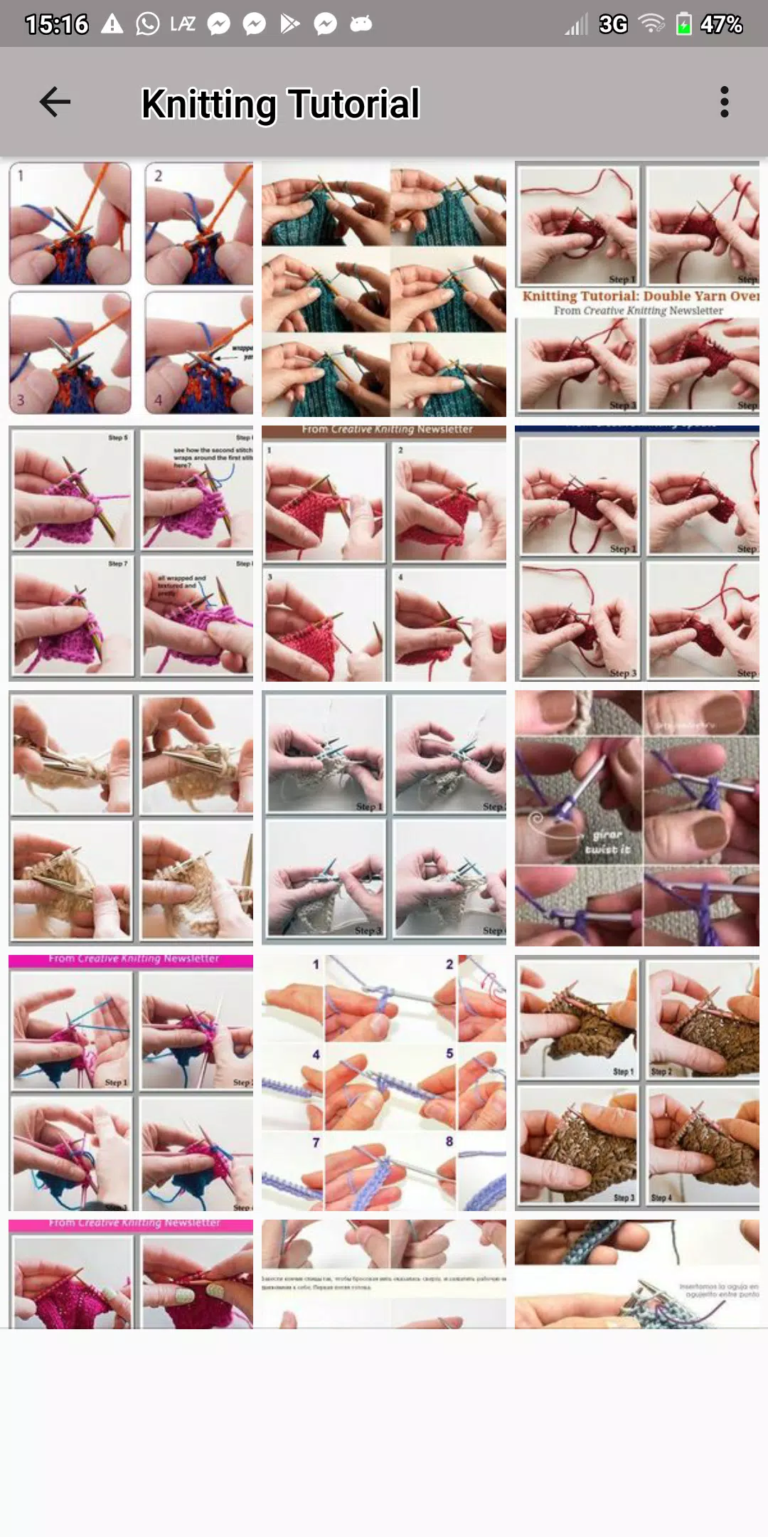 Knitting Tutorial Ảnh chụp màn hình 2