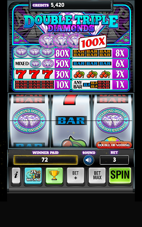 Diamond Deluxe Casino - Free Slot Machines Tangkapan skrin 2