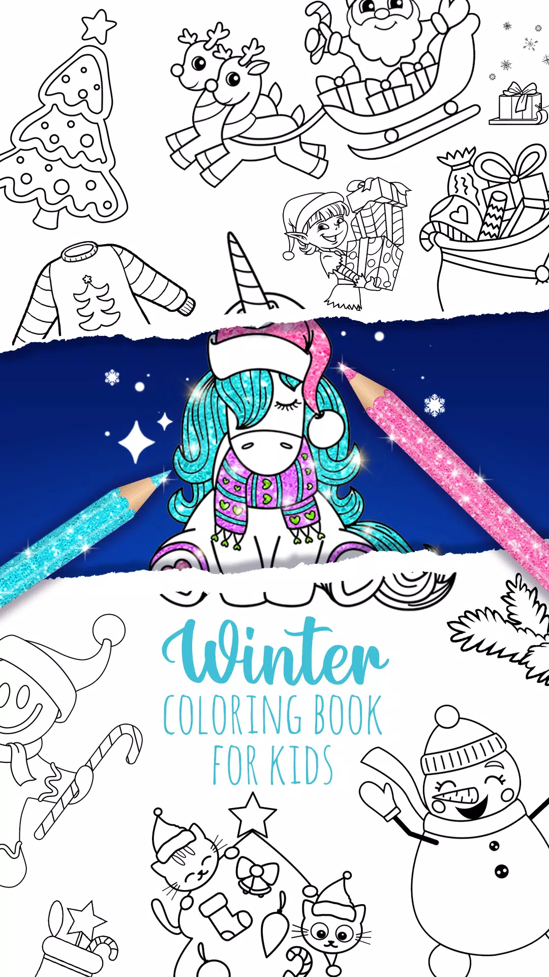 Christmas kids coloring Скриншот 0