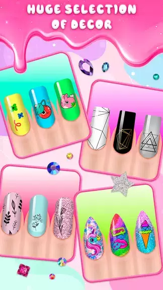 Girls Nail Salon Game:Nail Art Captura de pantalla 1