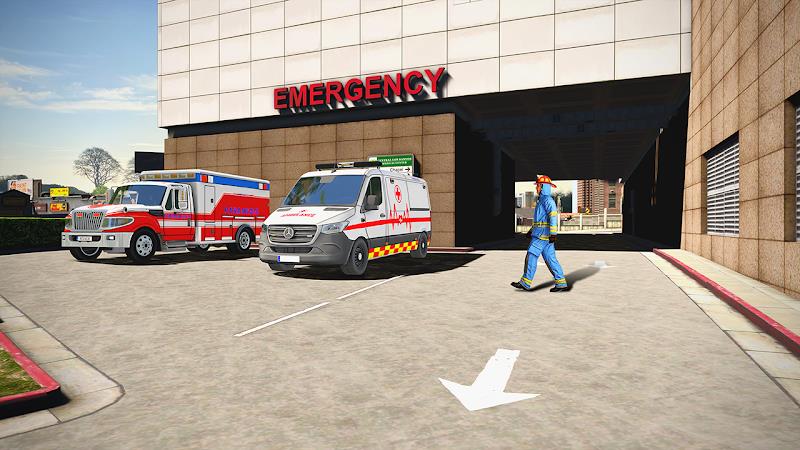 Hospital Driver Ambulance Game Скриншот 3