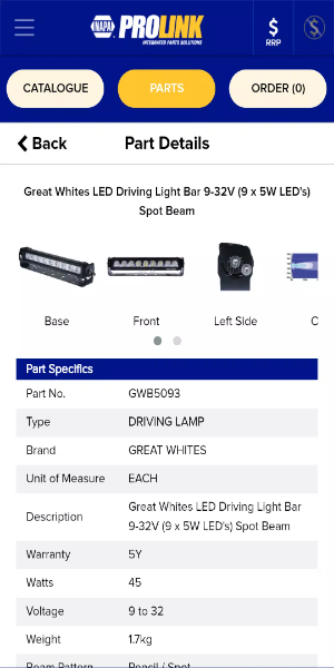 NAPA PROLink Mobile Ảnh chụp màn hình 2