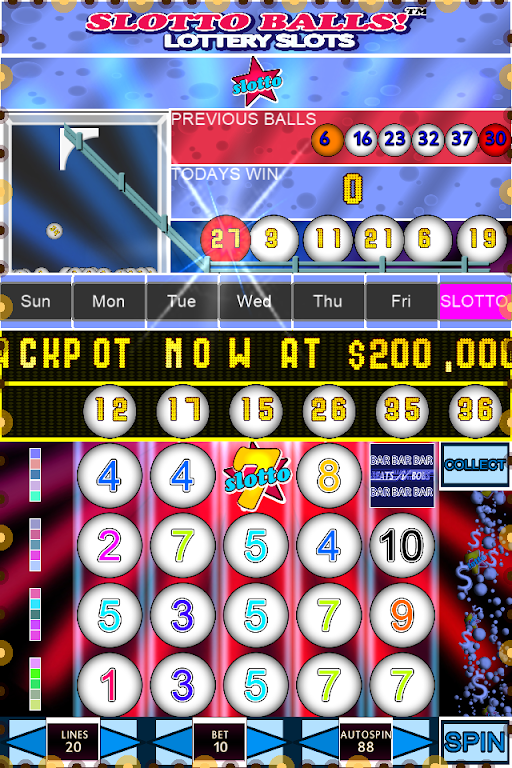 Slotto Balls™ Lottery Fruit Machine Screenshot 1